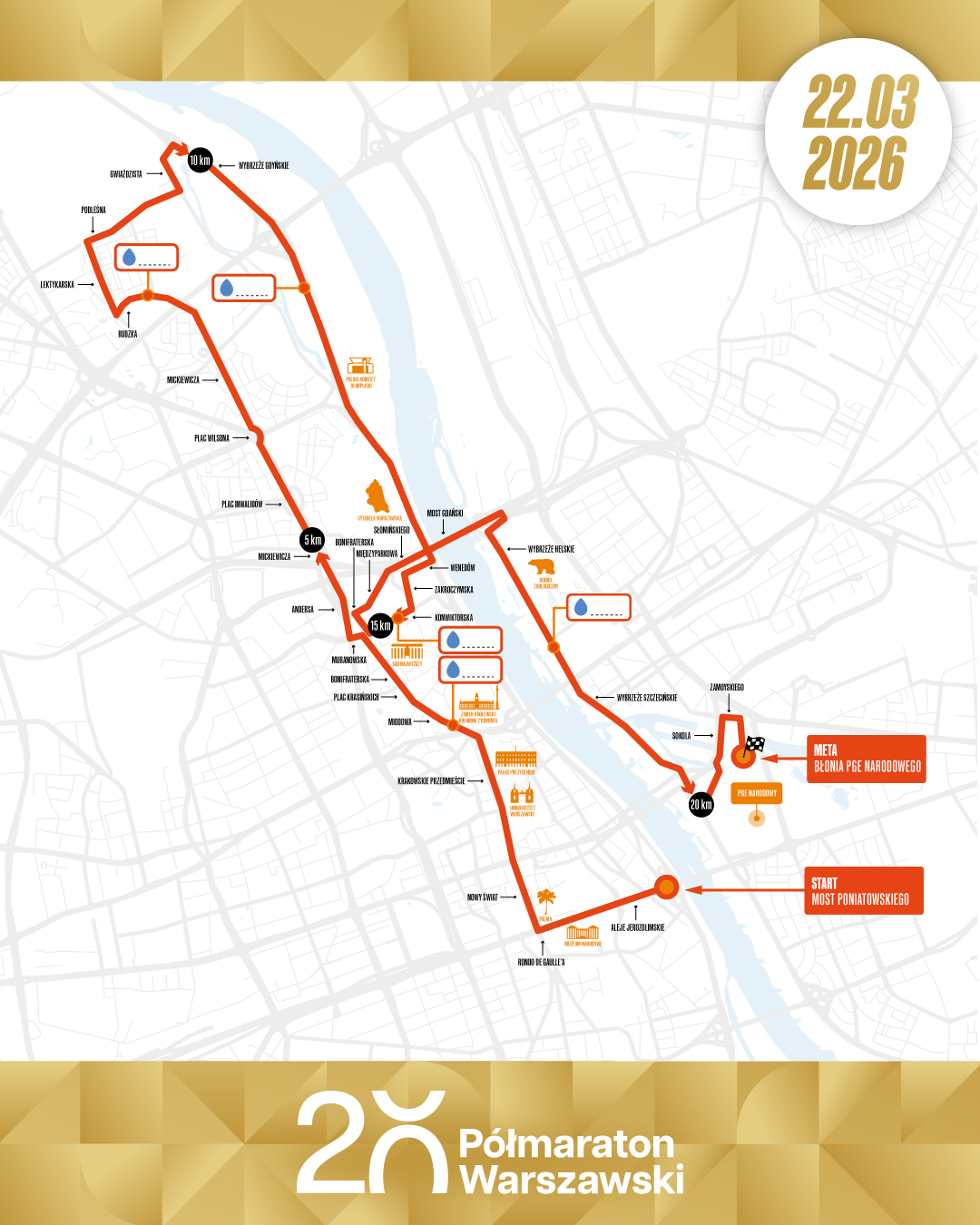 Powraca lama. Znamy trasę 20. Półmaratonu Warszawskiego