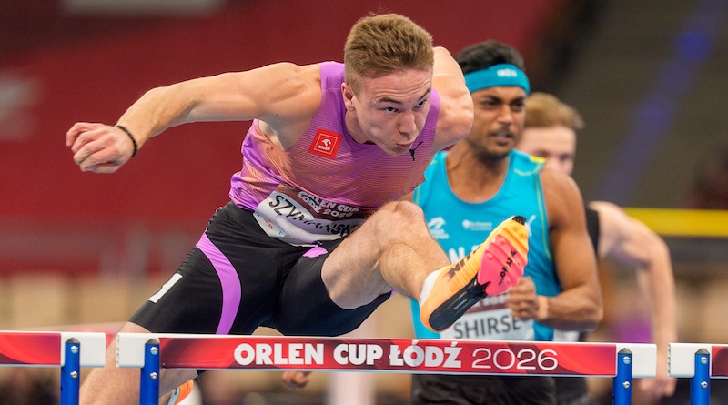 Jakub Szymański śrubuje halowy rekord Polski na 60 metrów przez przez płotki