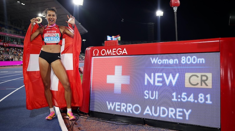 Audrey Werro z ze złotem na 800 metrów. Rekord mistrzostw Europy! Audrey Werro z ze złotem na 800 metrów. Rekord mistrzostw Europy!
